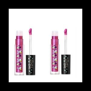 2 lot MAC LIPGLASS / M·A·C X DISNEY MINNIE & DAISY POLKA DOTS